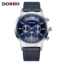 DOOBO Men Watches Top Brand Luxury Gold Male Watch Fashion Leather Strap Casual sport Wristwatch With Big Dial Drop Shipping