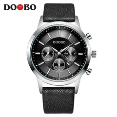 DOOBO Men Watches Top Brand Luxury Gold Male Watch Fashion Leather Strap Casual sport Wristwatch With Big Dial Drop Shipping