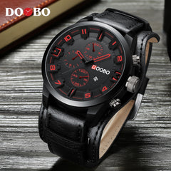 DOOBO Men Watches Top Brand Luxury Gold Male Watch Fashion Leather Strap Casual sport Wristwatch With Big Dial Drop Shipping