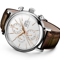 Switzerland LOBINNI Men Watches Luxury Brand Perpetual Calender Auto Mechanical Men's Clock Sapphire Leather relogio L13019-6