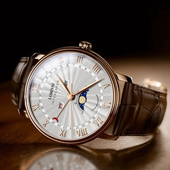 LOBINNI Men Watches Switzerland Luxury Brand Watch Men Sapphire Waterproof Moon Phase reloj hombre Japan Miyota Movement L3603M