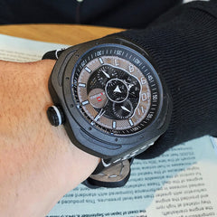 NAVIFORCE Men's Creative Military Sports Watches Leather Waterproof Wristwatch Fashion Quartz Clock Relogio Masculino Male 2019