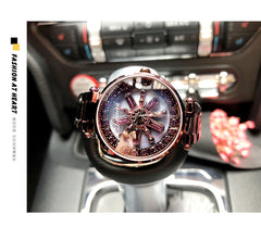 Stainless Steel Rotation Women Rhinestone Watches Fashion Ladies Casual Dress Watch Women Elegant Luxury Quartz Watch Relogios