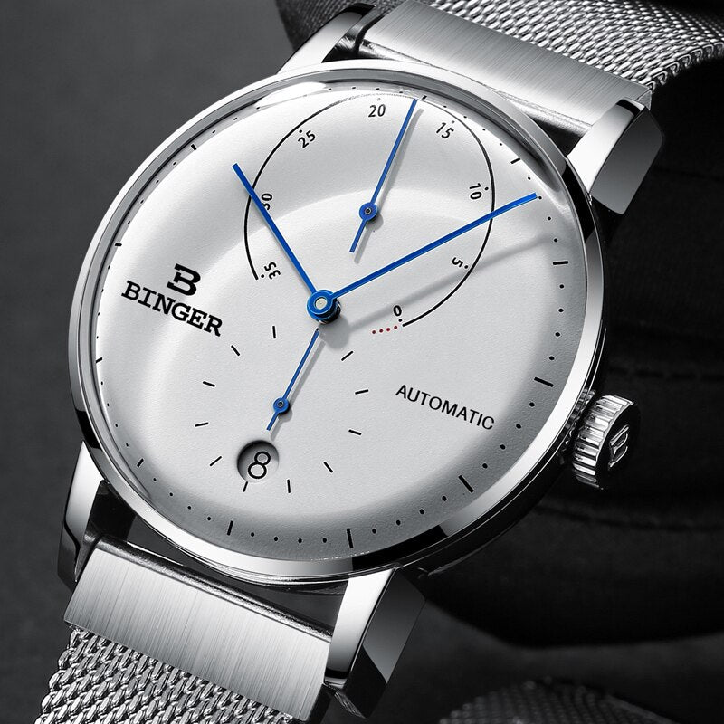 Switzerland BINGER Men Watch Luxury Brand Automatic Mechanical Mens Watches Sapphire Male Japan Movement reloj hombre B-1187-4