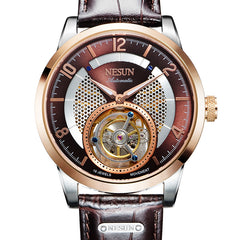 Switzerland NESUN Limited Edition Brand Watches Men Tourbillion Automatic Self-Wind Men Watch Sapphire Waterproof clock N9083-1