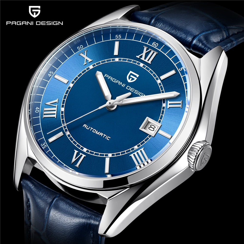 PAGANI DESIGN New Men Mechanical sport Watch Waterproof Genuine Leather Brand Luxury Automatic Business Watch relogio masculino