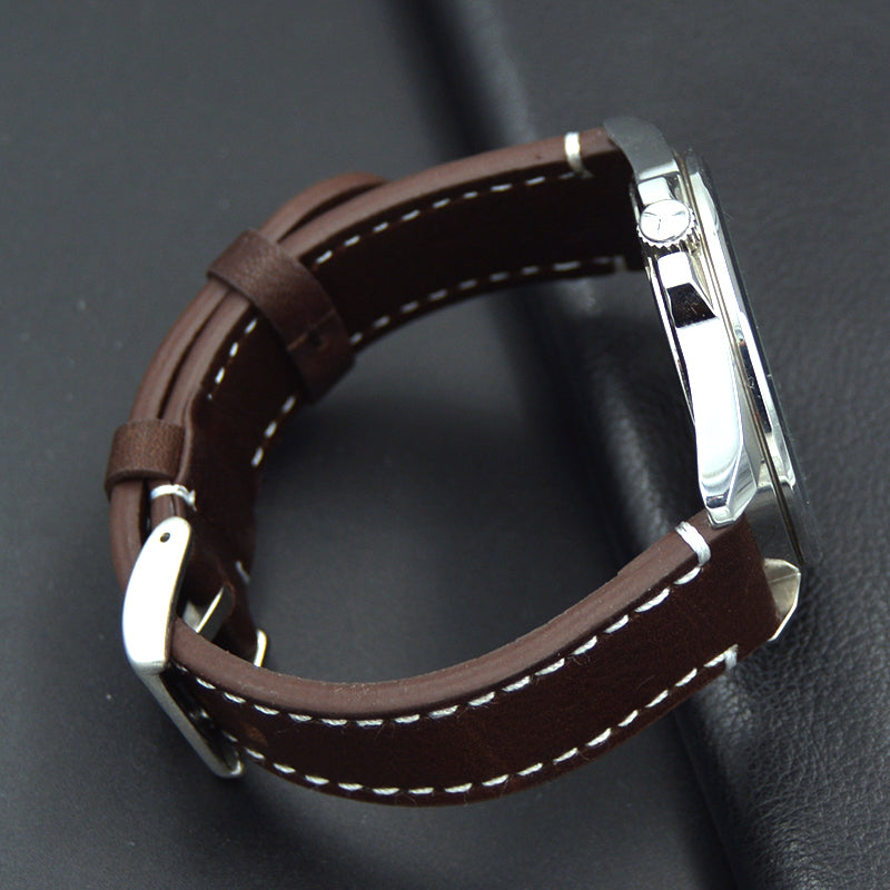 high quality Calf Leather Watch Band 18 19 20 21 22mm Men's fashion Watch Strap For Omega Victorinox Certina Blancpain Iwc Seiko