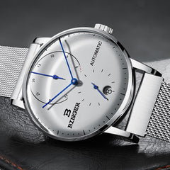 Switzerland BINGER Men Watch Luxury Brand Automatic Mechanical Mens Watches Sapphire Male Japan Movement reloj hombre B-1187-4