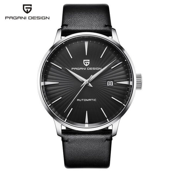 PAGANI DESIGN Brand Watch Men Automatic Mechanical Wristwatches Mens Leather Waterproof Watches New Men's Clock relojes hombre