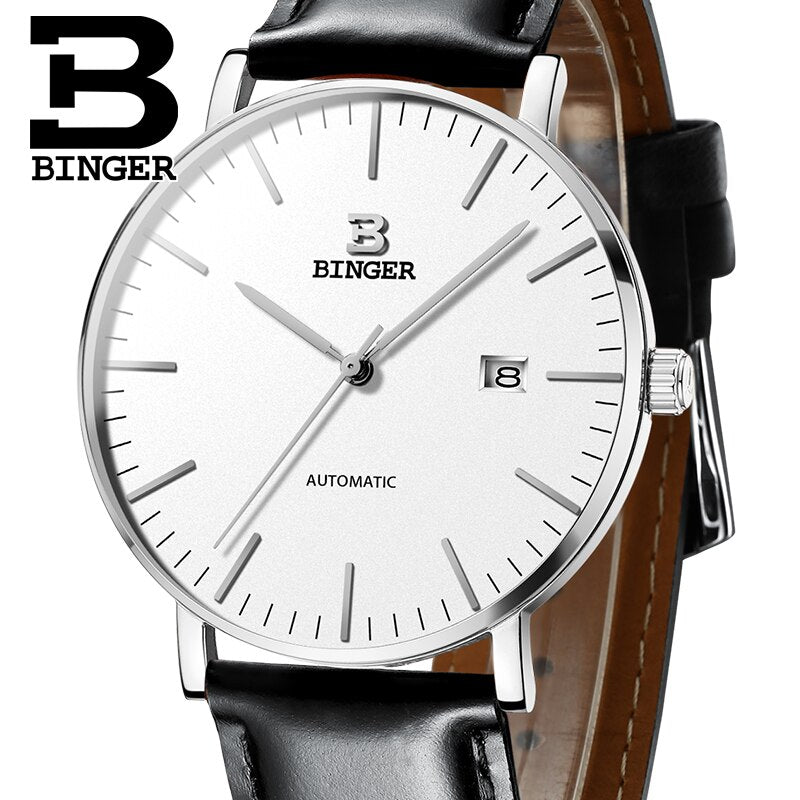 Switzerland BINGER Mens Watches Luxury Brand automatic mechanical Men Watch Sapphire Male Japan Movement reloj hombre B-5081M-12