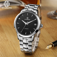 STARKING Original Brand Watch Men Automatic Self-wind Stainless Steel 5atm Waterproof Business Men Wrist Watch Timepieces AM0184