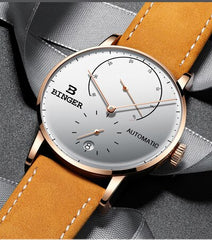 Switzerland BINGER Men's Watches Luxury Brand Automatic Mechanical Men Watch Sapphire Male Japan Movement reloj hombre B1187-0