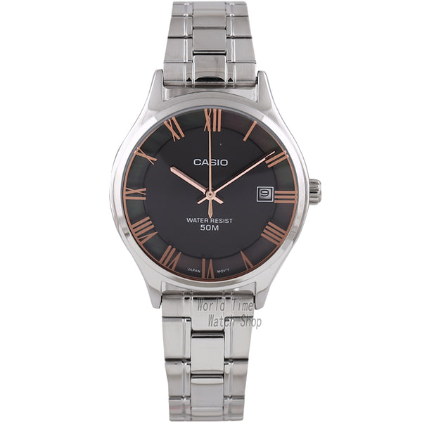 Casio watch Analogue Women's Quartz Watch Elegant Simple Leather Strap Steel Belt Waterproof Pointer Watch  LTP-E142