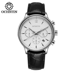 2017 Top Luxury Brand OCHSTIN Men Sports Watches Men's Quartz Date Clock Man Leather Military Wrist Watch Male Relogio Masculino
