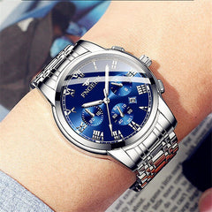 FNGEEN Top Luxury Brand Men Watch Back Light Hands Business Fashion Casual Men Quartz Watches Waterproof Clock Montre homme