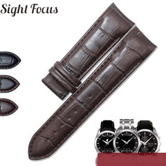Calfskin Leather Men's Watchband 1853 for Tissot Watch Strap T035410A 407A Couturier 22 23 24mm Watch Bands Belt Wrist Bracelets