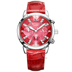 Casio watch Swarovski Crystal  women watches top brand luxury set Quartz ladies Chronograph Waterproof watch women reloj mujer