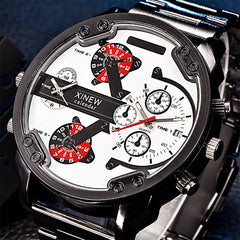 2019 Reloj Fashion Men's Luxury Watch Stainless Steel Sport Analog Quartz Mens  Clock Wristwatch Relogio Masculino zegarek meski