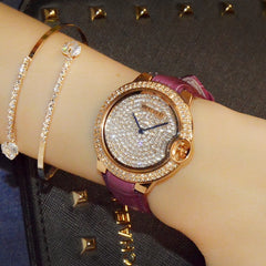 Star shinning Waterproof Diamond dress Women Watch Female Watch Korean Simple Quartz Watch