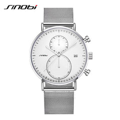 2019 SINOBI New Multifunction Men Watch Fashion DIY Luminous Quartz Watch For Men Male Casual Sport Chronograph Stop Watch Clock
