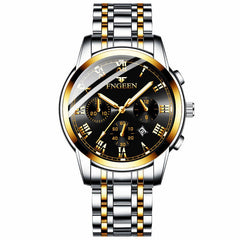 FNGEEN Top Luxury Brand Men Watch Back Light Hands Business Fashion Casual Men Quartz Watches Waterproof Clock Montre homme