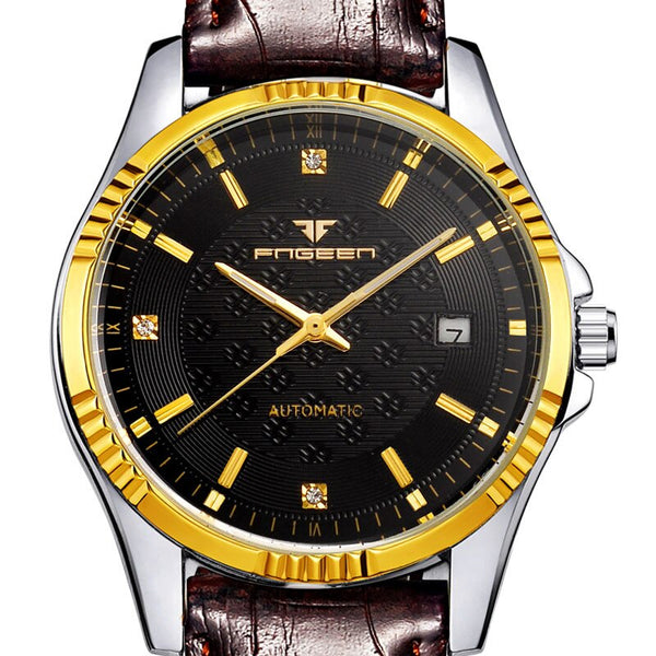 FNGEEN Mechanical Watches Men Hodinky Steel 30M Waterproof Automatic Watch Male Skeleton Wrist Watch Clock Man Mechanical Watch