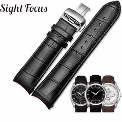 Calfskin Leather Men's Watchband 1853 for Tissot Watch Strap T035410A 407A Couturier 22 23 24mm Watch Bands Belt Wrist Bracelets