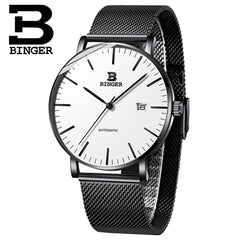 Switzerland BINGER Mens Watches Luxury Brand automatic mechanical Men Watch Sapphire Male Japan Movement reloj hombre B-5081M-12
