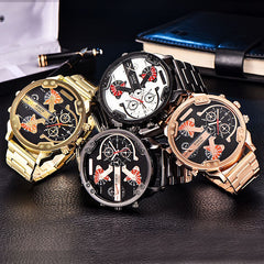 2019 Reloj Fashion Men's Luxury Watch Stainless Steel Sport Analog Quartz Mens  Clock Wristwatch Relogio Masculino zegarek meski
