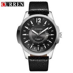 CURREN Mens Watches Top Luxury Brand Leather Starp Men's Quartz Date Clock Men Fashion Business Wrist Watch Relogio Masculino