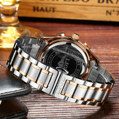 Watches Men LIGE Brand Full Steel Military Watches Men's Quartz Clock Men Business Watch Sport Waterproof WristWatch Man Relojes
