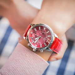 Casio watch Swarovski Crystal  women watches top brand luxury set Quartz ladies Chronograph Waterproof watch women reloj mujer