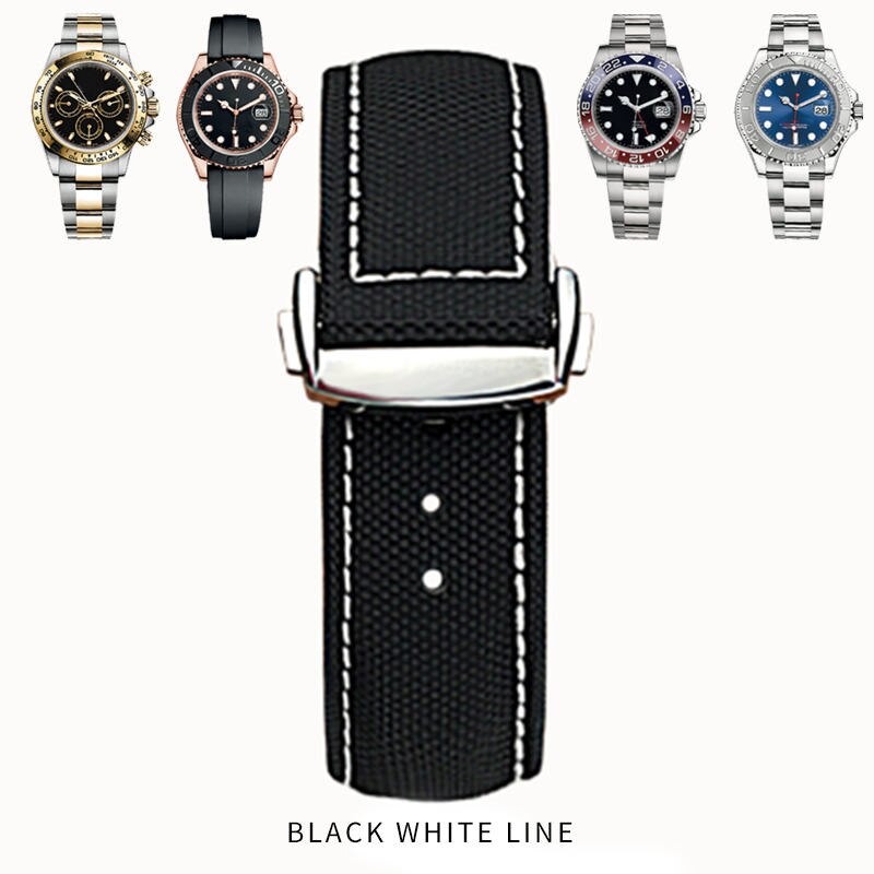 19/20/21/22/23mm Nylon Watch Strap High Quality Fashion Sport Watchband Suitable for Role Submariner Omega Tudor Watch Bracelets