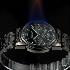 Stainless Steel Men Watch Fashion High Quality Quartz Male Calendar Clock Man Business Waterproof Wrist Watches Classic Design