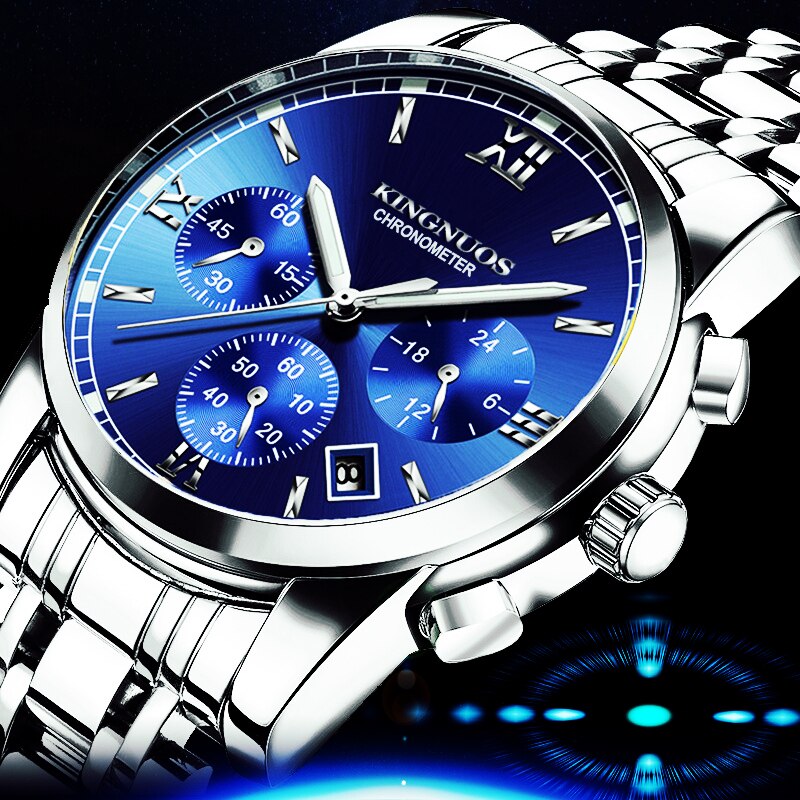 Stainless Steel Men Watch Fashion High Quality Quartz Male Calendar Clock Man Business Waterproof Wrist Watches Classic Design