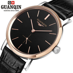 2018 New GUANQIN Watch Rose Gold Men Watch Slim Men Watch 30m Waterproof Clock Man Automatic Mechanical Wristwatches GQ80029-A