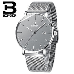 Switzerland BINGER Mens Watches Luxury Brand automatic mechanical Men Watch Sapphire Male Japan Movement reloj hombre B-5081M-12