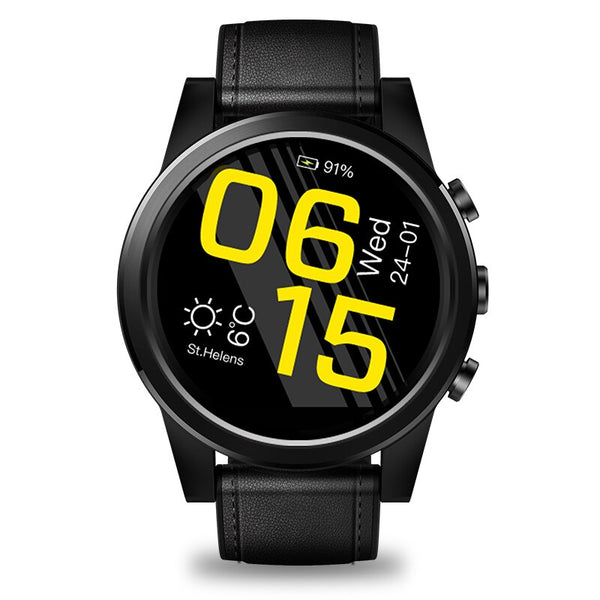 Zeblaze THOR 4 PRO 4G SmartWatch 1.6 inch Crystal Display GPS/GLONASS Quad Core 16GB 600mAh Hybrid Leather Strap Smart Watch Men