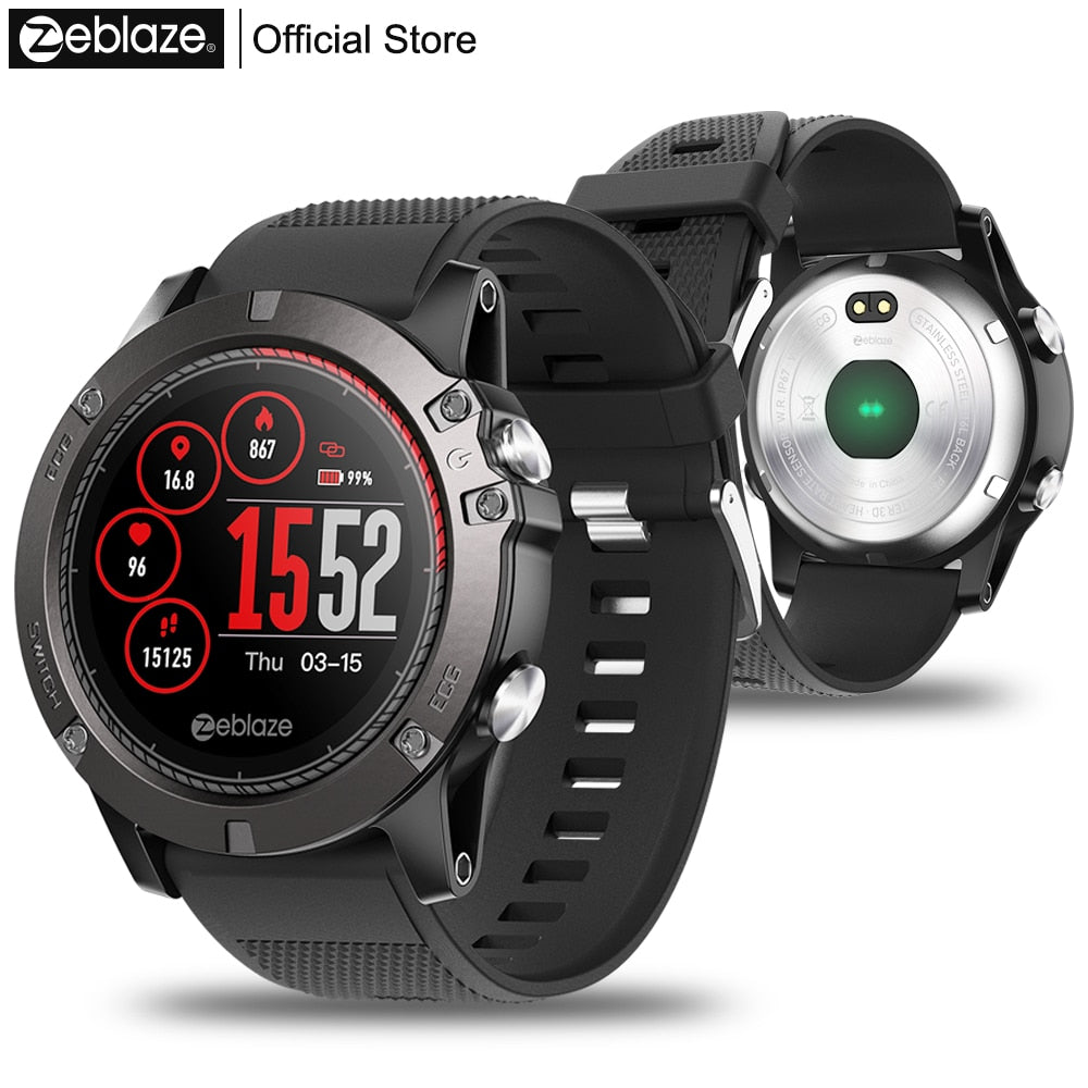 Zeblaze VIBE 3 ECG Instant ECG on demand Color Display Heart Rate IP67 Waterproof Multi-sports Modes Fitness Tracker Smart watch