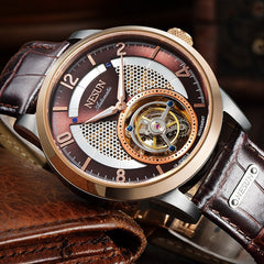 Switzerland NESUN Limited Edition Brand Watches Men Tourbillion Automatic Self-Wind Men Watch Sapphire Waterproof clock N9083-1