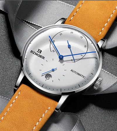 Switzerland BINGER Men's Watches Luxury Brand Automatic Mechanical Men Watch Sapphire Male Japan Movement reloj hombre B1187-0
