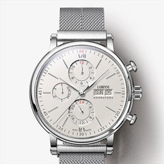 Switzerland LOBINNI Men Watches Luxury Brand Perpetual Calender Auto Mechanical Men's Clock Sapphire Leather relogio L13019-6