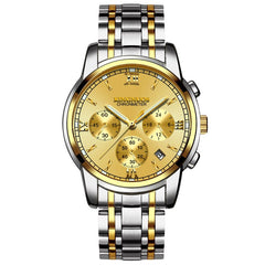 Stainless Steel Men Watch Fashion High Quality Quartz Male Calendar Clock Man Business Waterproof Wrist Watches Classic Design