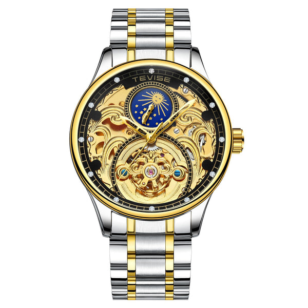 Tevise Automatic Watch Men Mechanical Watches Hollow Skeleton Self-Winding Male Luxury Brand Sport Wrist Watch Relogio Masculino