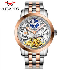 AILANG 2017 New Luxury Casual Clock Men Automatic Watch Skeleton Business Watch Mechanical Relogio Male Montre Watch Mens Reloje