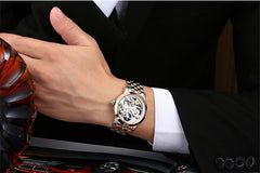 AILANG 2017 New Luxury Casual Clock Men Automatic Watch Skeleton Business Watch Mechanical Relogio Male Montre Watch Mens Reloje