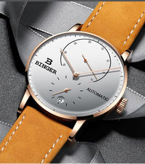 Switzerland BINGER Men Watch Luxury Brand Automatic Mechanical Mens Watches Sapphire Male Japan Movement reloj hombre B-1187-4