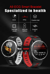 L7 ECG PPG Smart Watch with Electrocardiograph Ecg Display,holter Ecg Heart Rate Monitor Blood Pressure Smartwatch PK N58