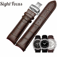 Calfskin Leather Men's Watchband 1853 for Tissot Watch Strap T035410A 407A Couturier 22 23 24mm Watch Bands Belt Wrist Bracelets