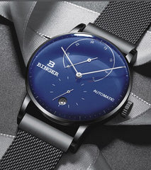 Switzerland BINGER Men Watch Luxury Brand Automatic Mechanical Mens Watches Sapphire Male Japan Movement reloj hombre B-1187-16